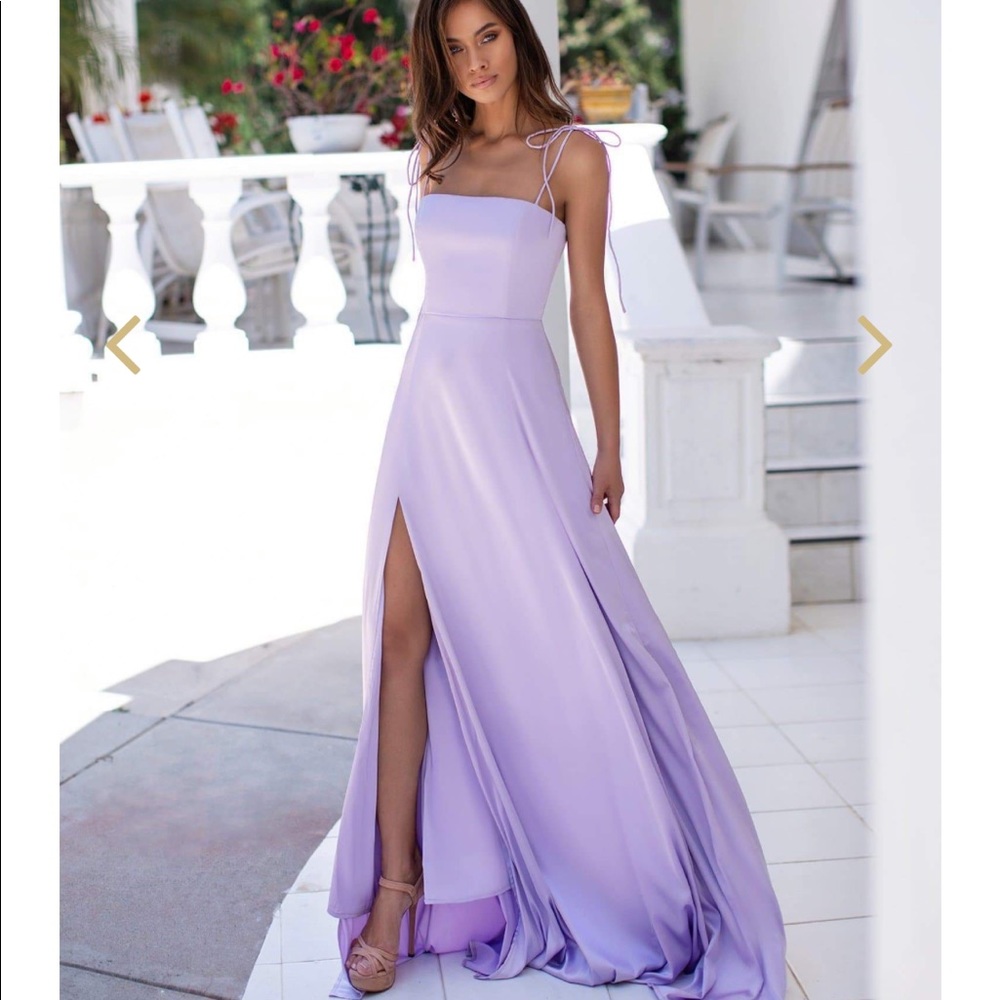 Beautiful Prom/Engagement Satin Dress